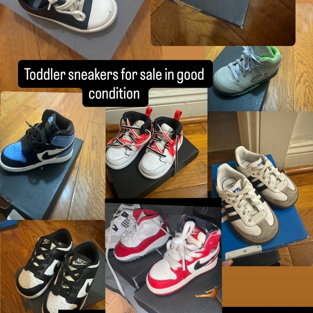 Nike Kids Sneakers - Blue, Red, White, Black, Gray